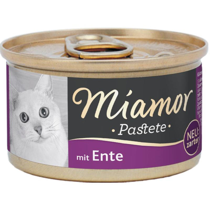 Katzennassfutter Pastete Ente 85g, 12er Pack – Miamor