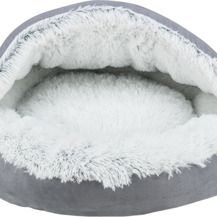 Trixie - dog bed - donut harvey - gray white - 70x70 cm-0