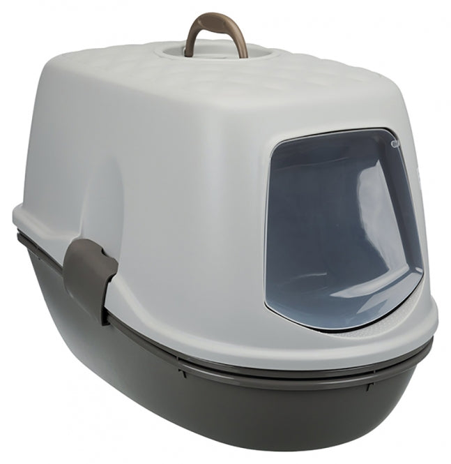Katzentoilette – Berto Top mit Trennsystem, taupe/helltaupe