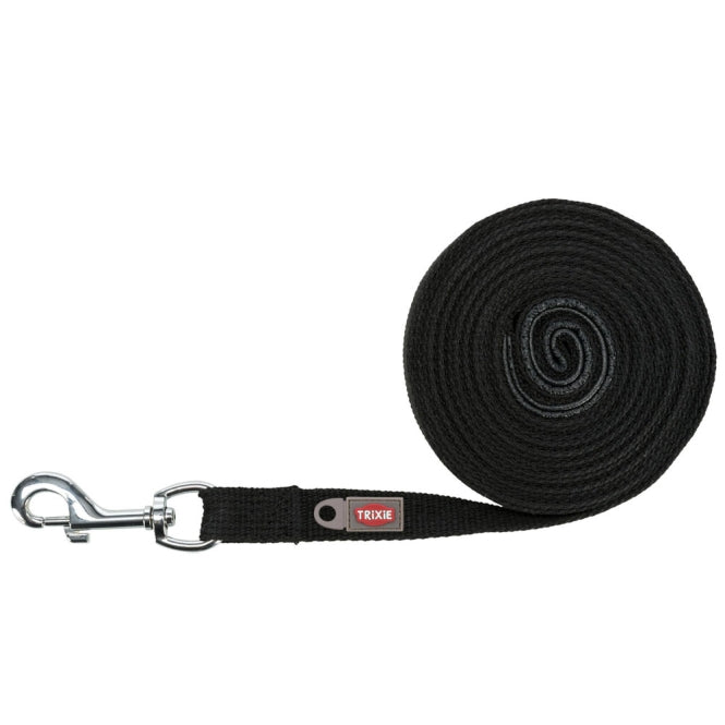Schleppleine für Hunde – 5 m / 20 mm, schwarz