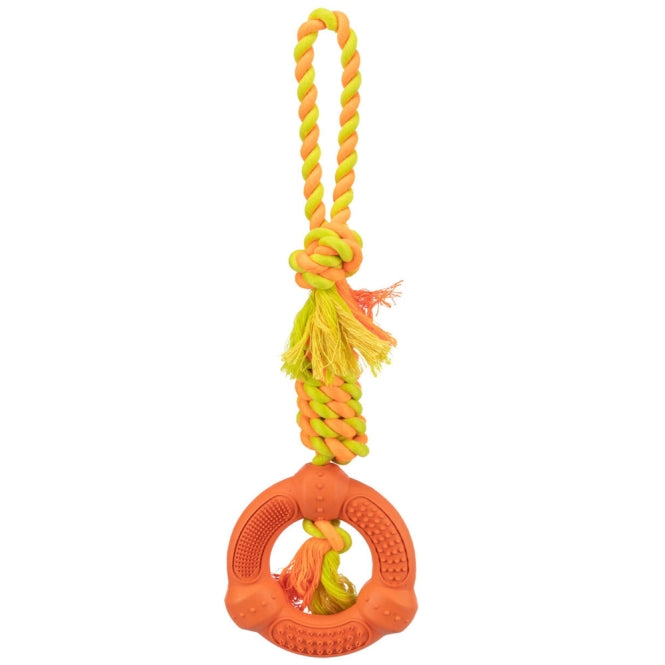Spieltau für Hunde – mit Naturgummi-Ring