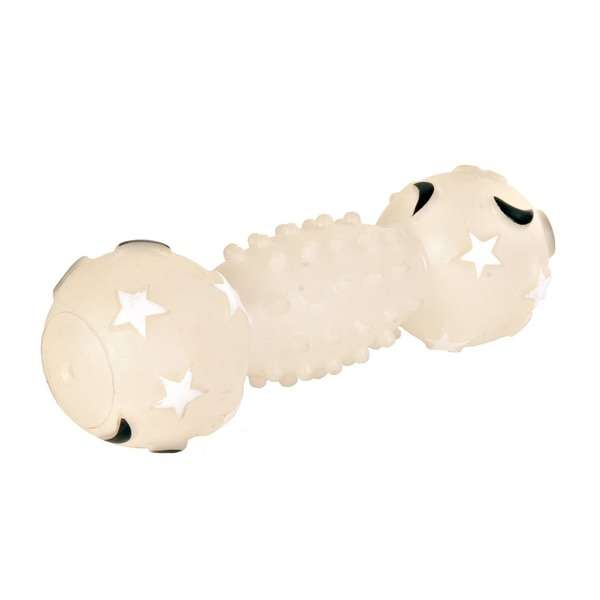 Quietschspielzeug für Hunde – Moonlight Vinyl-Hantel, 18 cm