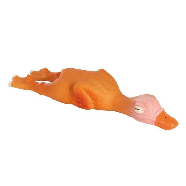 Welpenspielzeug – Mini-Ente aus Latex, 14 cm