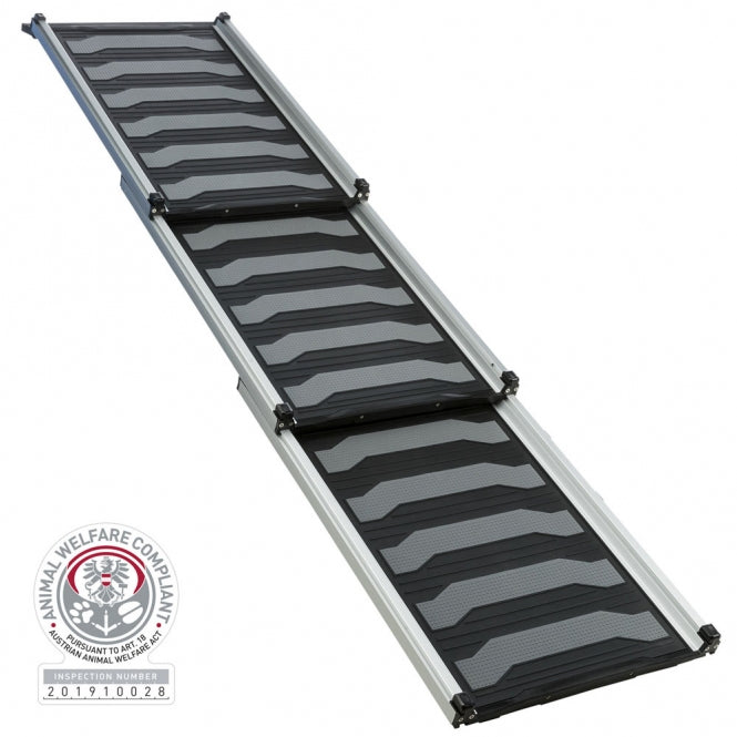 Teleskop-Rampe für Hunde – 3-fach Aluminium/TPR