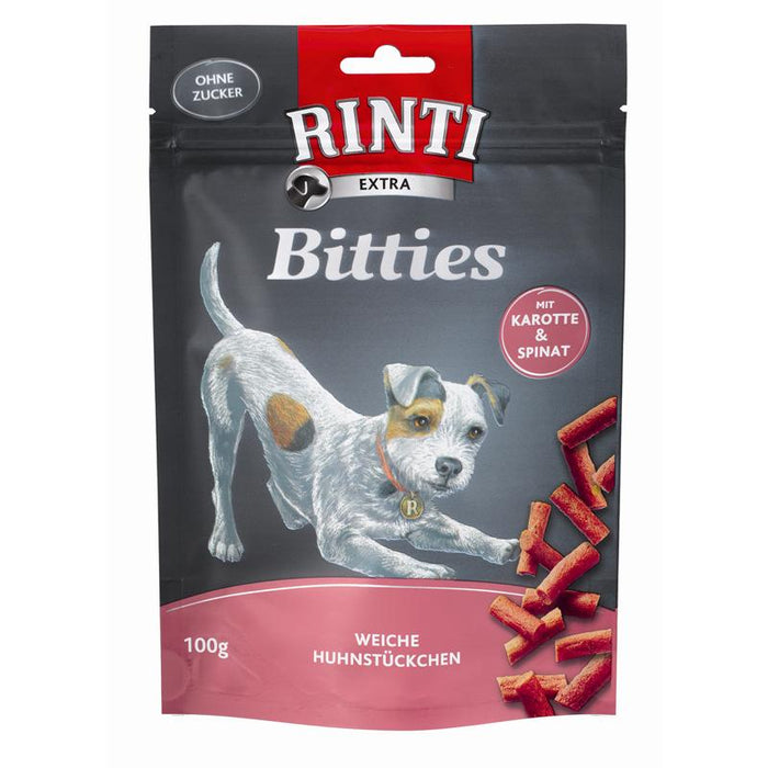 Hundeleckerli Bitties Karotte & Spinat 100g – Rinti