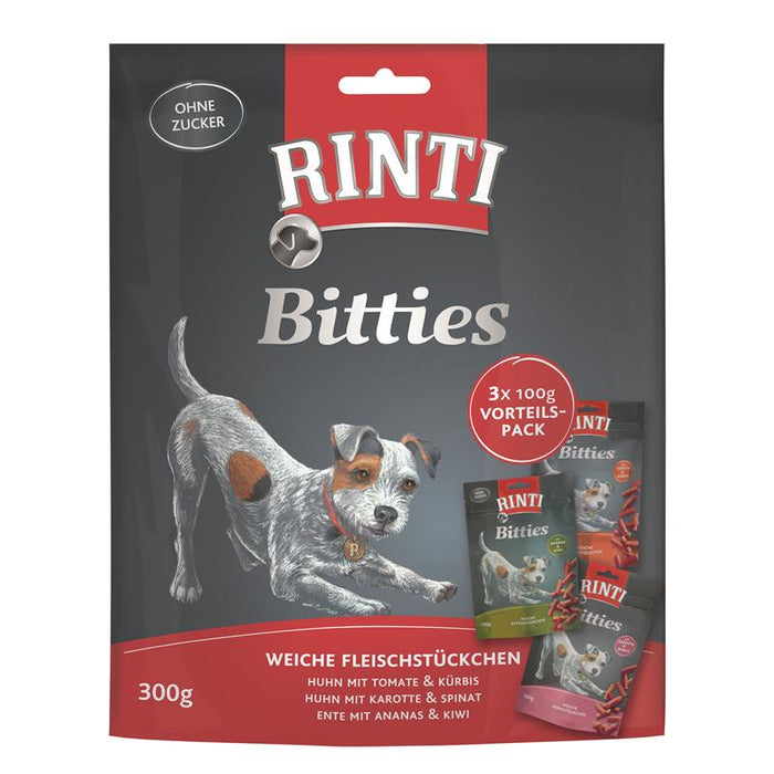 Hundeleckerli Bitties 300g Multipack mit 3 verschiedenen Sorten – Rinti