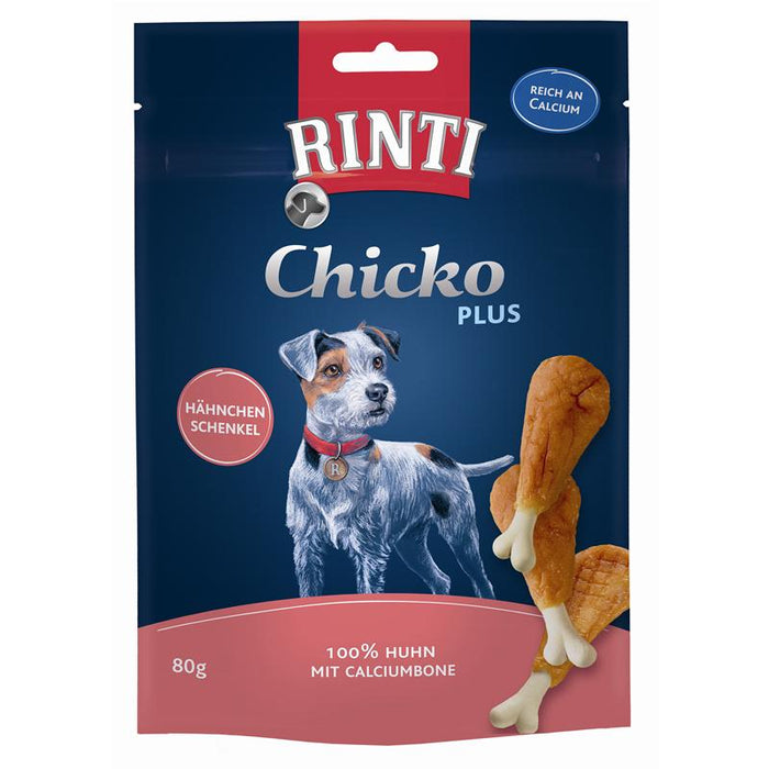 Hundeleckerli Chicko Plus Hähnchenschenkel 80g – Rinti