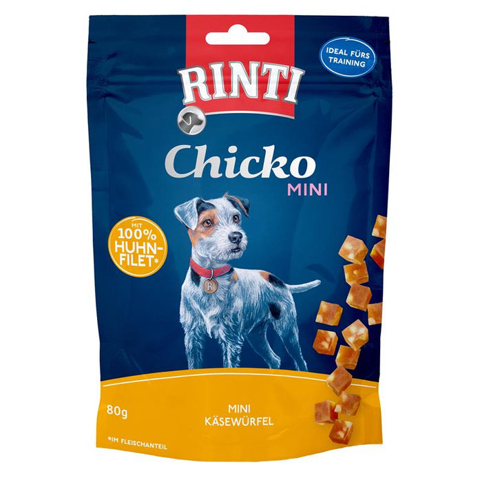 Hundeleckerli Chicko Mini Käsewürfel Huhn 80g – Rinti