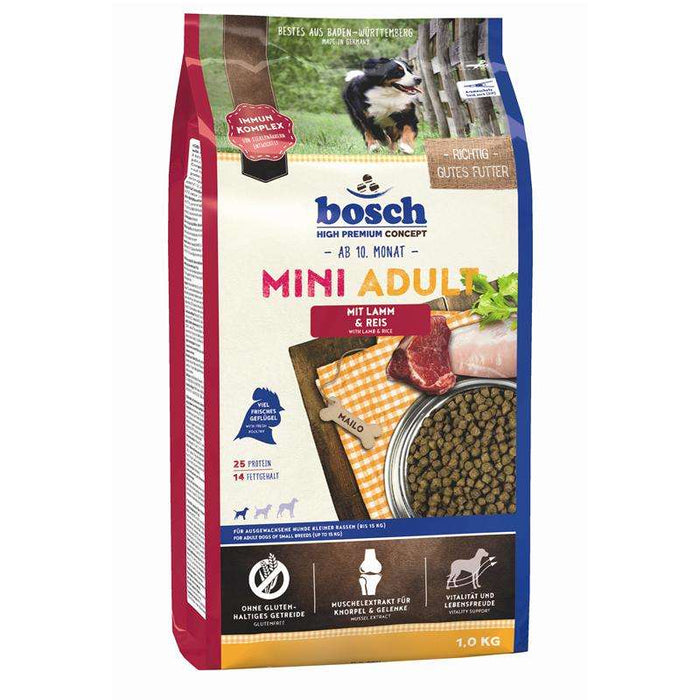 Hundetrockenfutter Mini Adult Lamm & Reis – Bosch