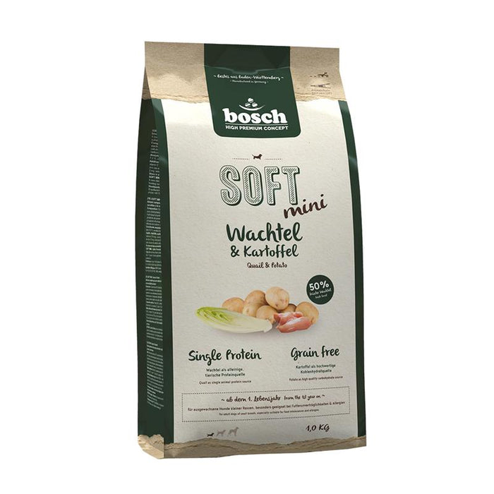 Hundetrockenfutter Soft Mini Wachtel & Kartoffel – Bosch