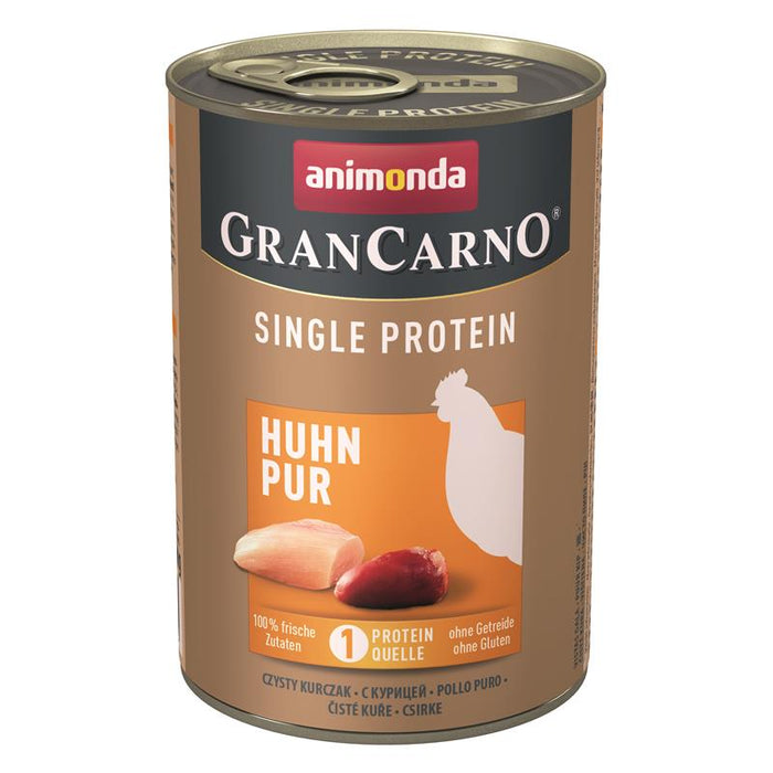 Hundenassfutter GranCarno Adult Huhn pur, 6er Pack – Animonda Dog