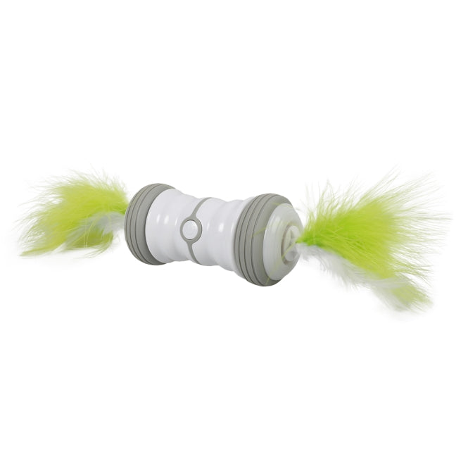 Beschäftigungsspielzeug für Katzen – Cat Toy Double Spinner, weiß/grün