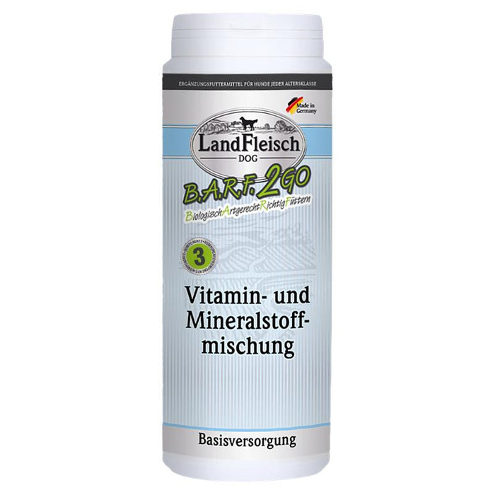 Hundenassfutter B.A.R.F.2GO Vitamin- und Mineralstoffmischung 250g – Landfleisch