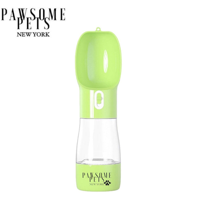 2 IN 1 PORTABLE PET FEEDER - GREEN-0