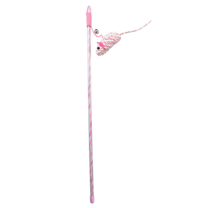 Spielangel für Katzen – Cat Toy Catchy Papiermaus, rosa