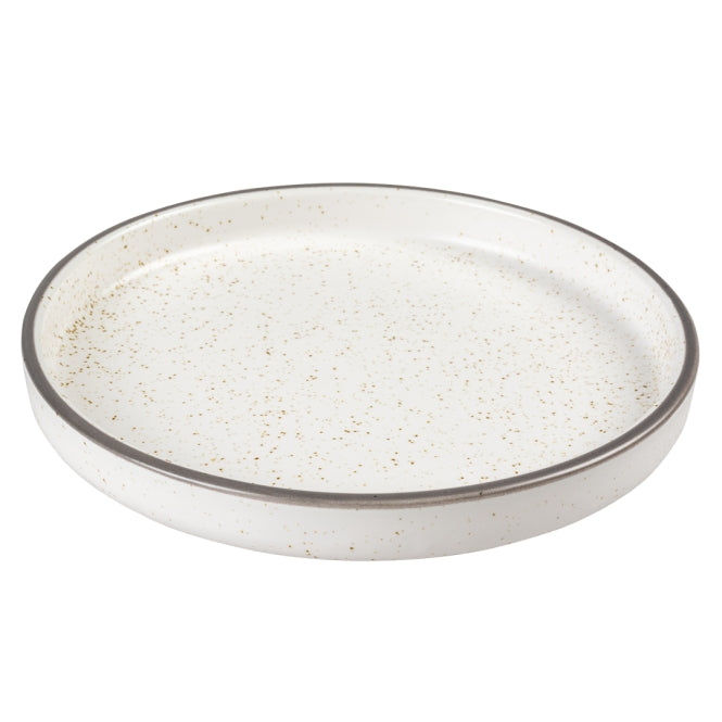 Keramiknapf für Hunde – flacher Stone Speckle