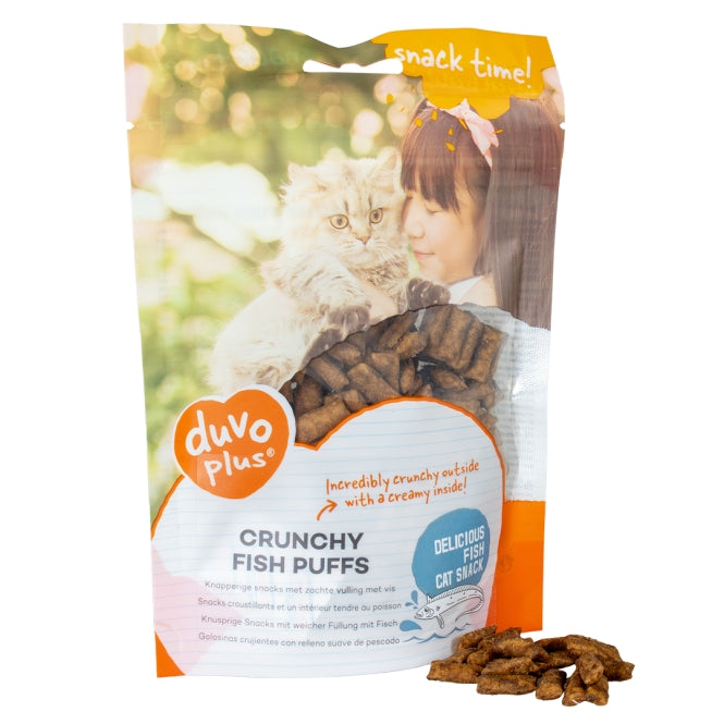 Katzensnacks – Cat Knusprige Fisch-Puffs 50g