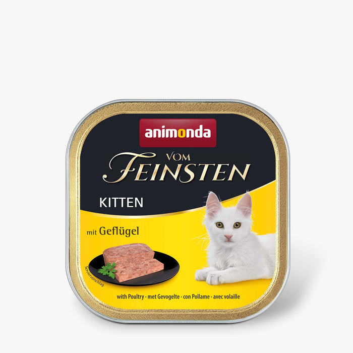 Katzennassfutter vom Feinsten Kitten Geflügel 100g, 32er Pack – Animonda Cat