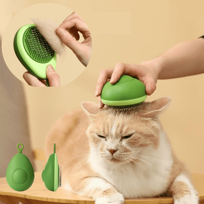 Lemon-Shaped Pet Grooming Comb-0