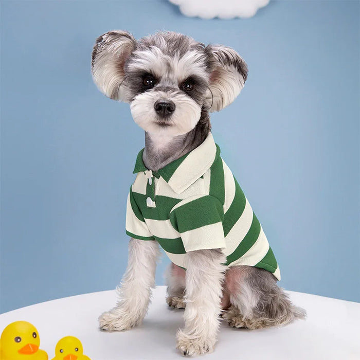 Pet Dog Polo Shirt Summer Casual Wear-0
