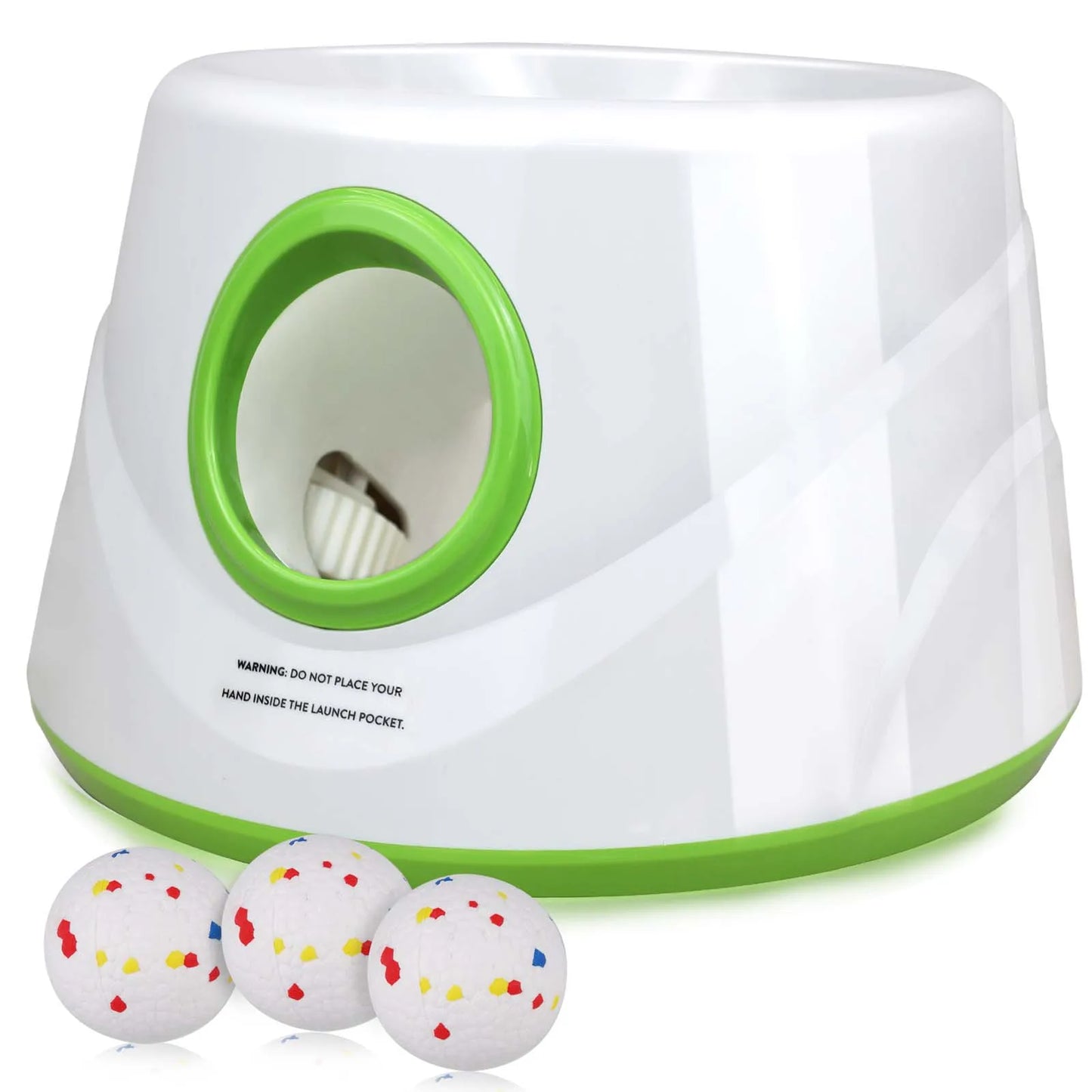 Dog Tennis Launcher Automatic Pet Dogs Chase Toy Mini Tennis Throwing Pinball Machine Fun Interactive Throw Catapult
