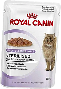 Portionsbeutel für Katzen Feline Multipack Sterilised in Gelee 12x85g | Royal Canin Cat