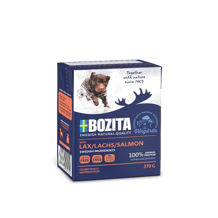 Hundenassfutter Tetra Recard Happen in Gelee Lachs 370g, 6er Pack – Bozita Dog