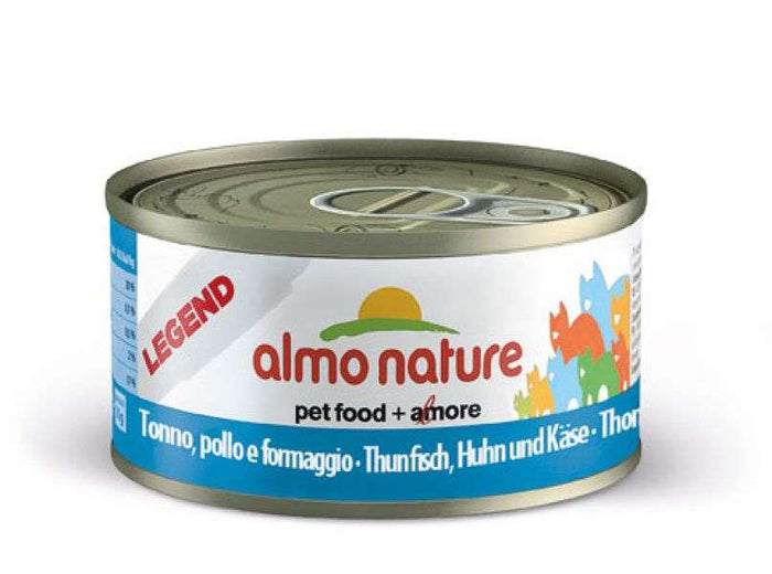 Katzennassfutter HFC Natural Thunfisch, Huhn & Käse 70g, 24er Pack – Almo Nature
