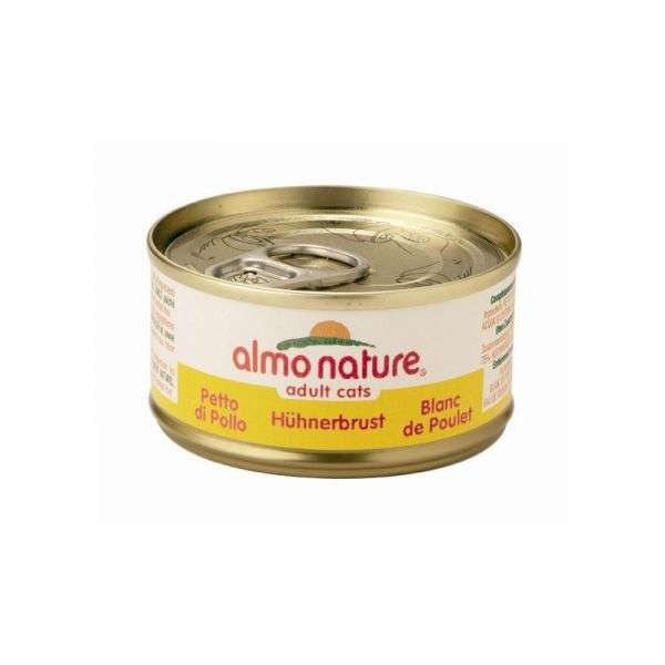 Katzennassfutter HFC Natural Hühnerbrust 70g, 24er Pack – Almo Nature