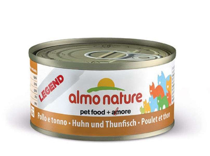 Katzennassfutter HFC Natural Huhn & Thunfisch 70g, 24er Pack – Almo Nature
