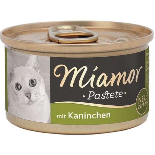 Katzennassfutter – Miamor Pastete Kaninchen 85g, 12er Pack