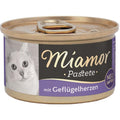Katzennassfutter Miamor Pastete Geflügelherzen 85g, 12er Pack | Finnern