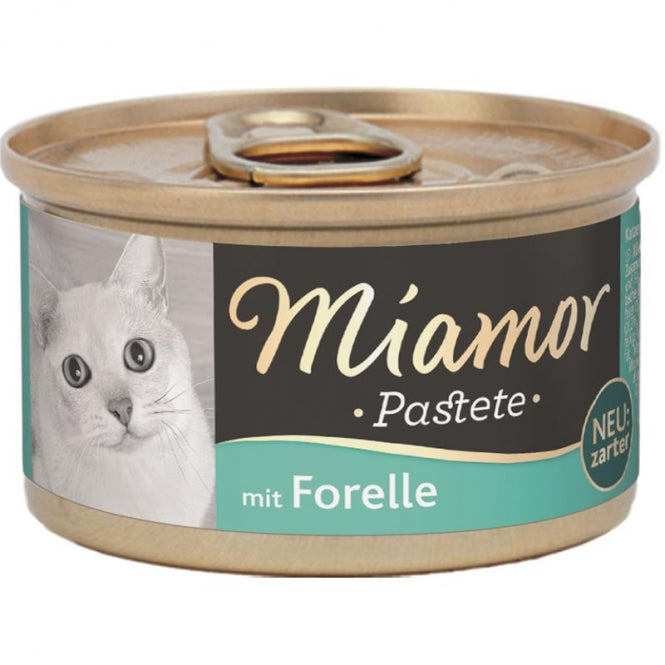 Katzennassfutter – Miamor Pastete Forelle 85g, 12er Pack