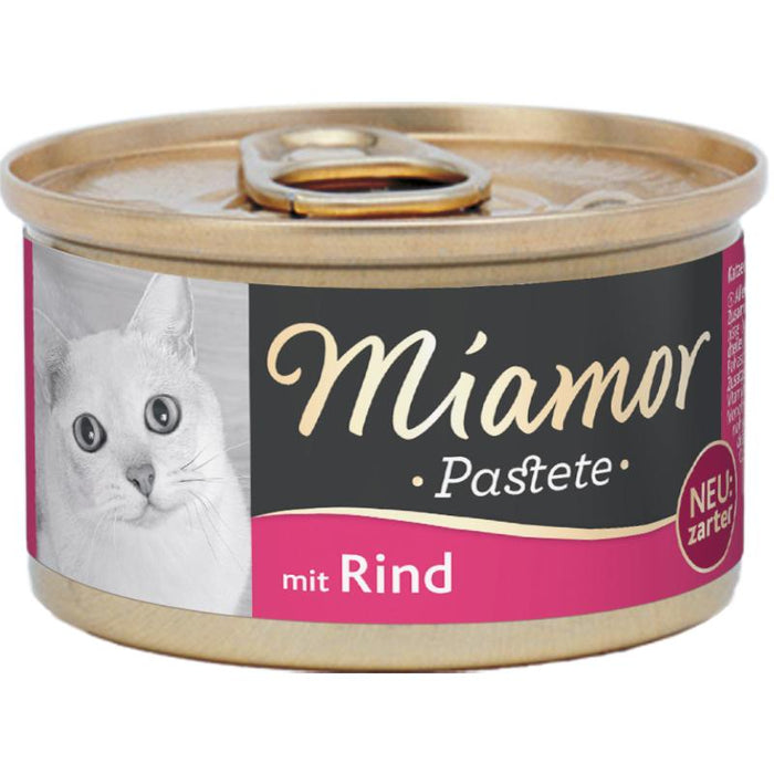 Katzennassfutter Pastete Rind 85g, 12er Pack – Miamor
