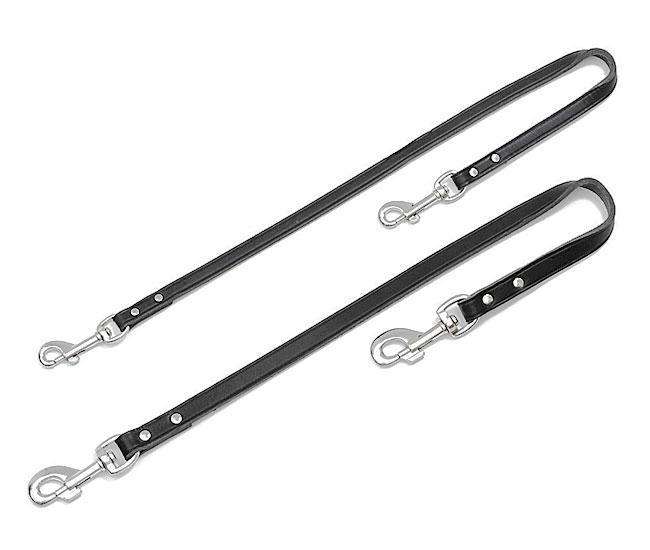 Hundeleine – RONDO Ansatzstück, Schwarz, 16 mm, 75 cm