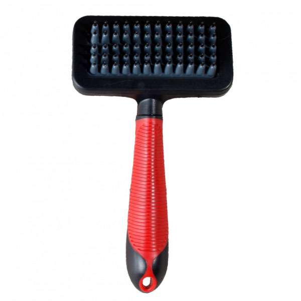Massagebürste für Hunde – Flamingo mit Stiften