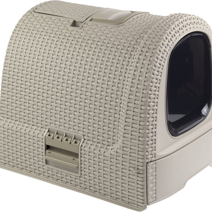 Curver litter box with drawer - 51.5x38.5x40cm - warm gray-0
