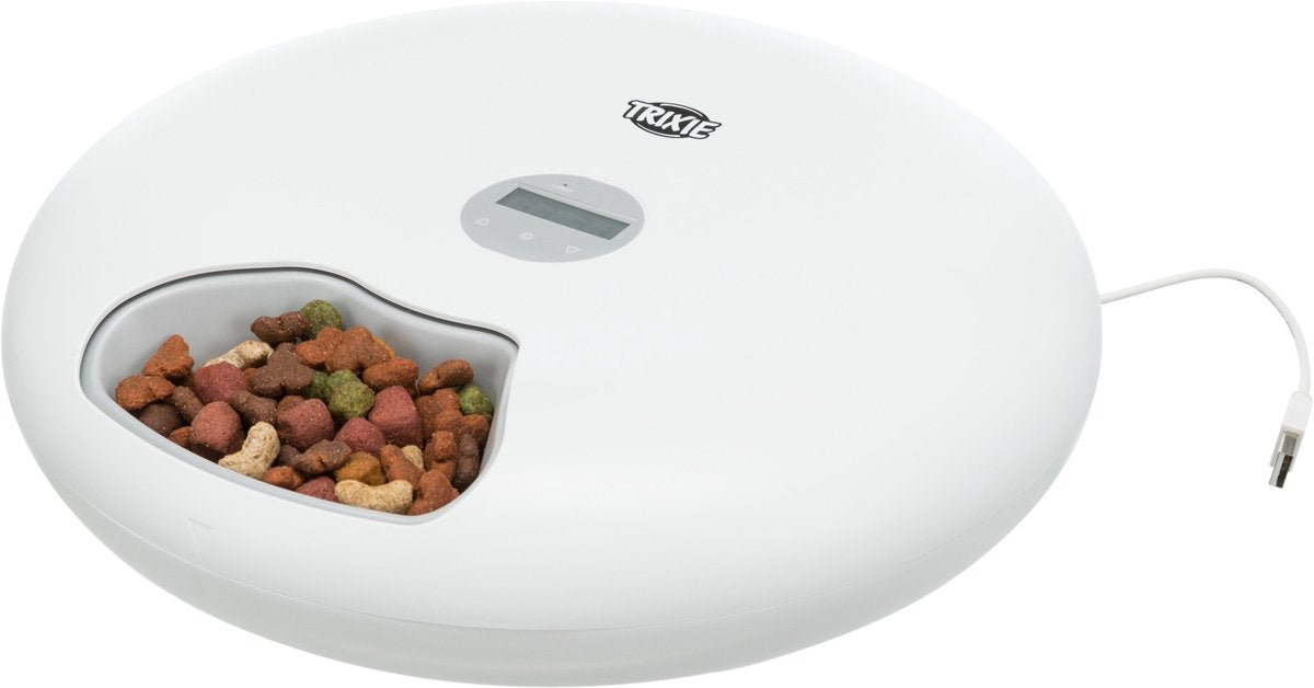 Trixie automatic feeder tx5+1 6 meals 180 ml white-0