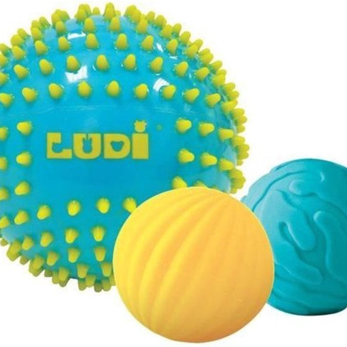 Ludi - 3 sensory balls - motor toys - sensory toys - toddler toys