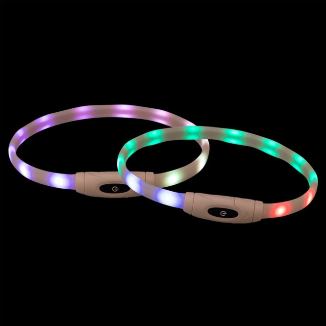Leuchtring für Hunde – Flash USB, multicolor