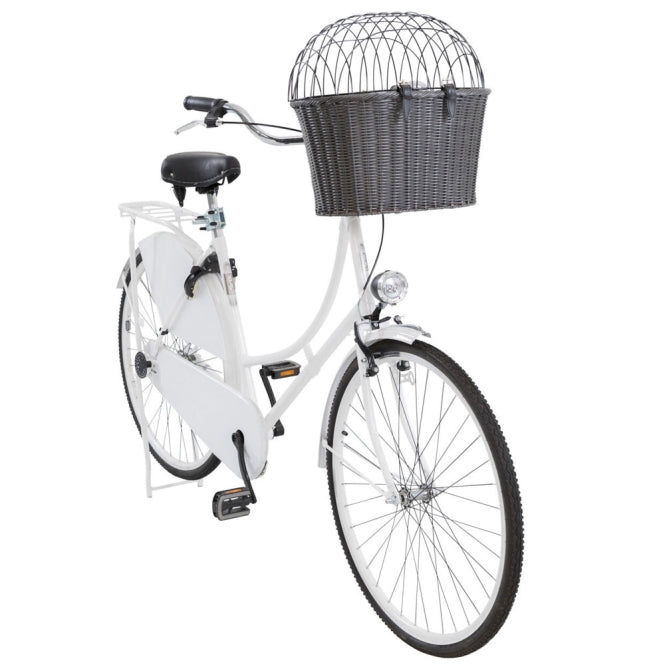 Front-Fahrradkorb für Hunde – aus Polyrattan – Bild 2