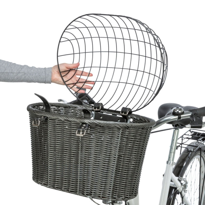 Front-Fahrradkorb für Hunde – aus Polyrattan – Bild 5