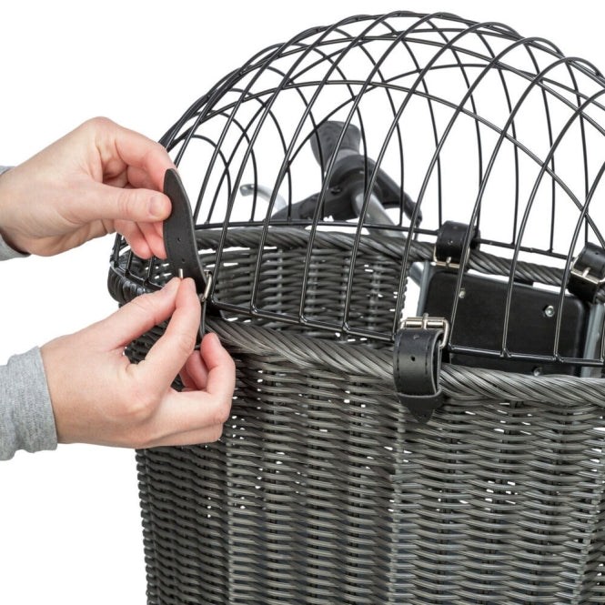 Front-Fahrradkorb für Hunde – aus Polyrattan – Bild 6