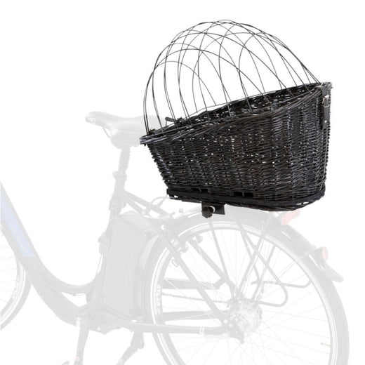 Hundefahrradkorb – aus Weide für Gepäckträger
