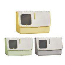 Large Fully Enclosed Cat Litter Box with Lid Odor Control Litter Pan for Cats