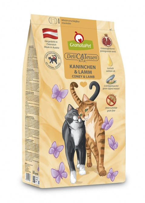 Katzentrockenfutter – DeliCatessen Kaninchen & Lamm Adult