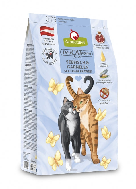 Katzentrockenfutter – DeliCatessen Seefisch & Garnelen Adult, 300 g