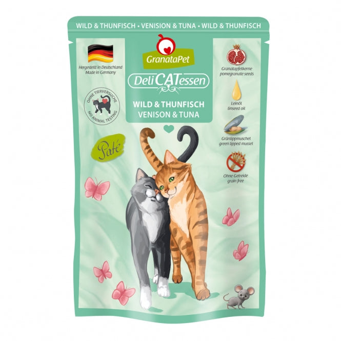 Katzennassfutter – Delicatessen Wild & Thunfisch 85 g