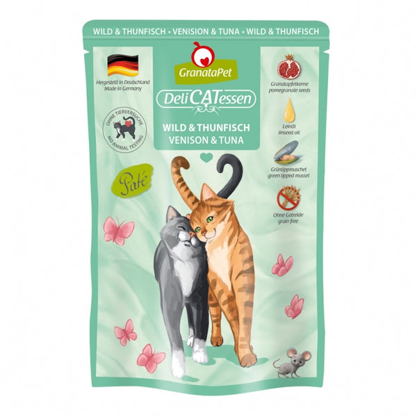 Katzennassfutter – Delicatessen Wild & Thunfisch 85 g