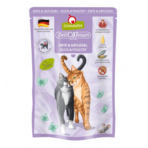 Katzennassfutter – Delicatessen Ente & Geflügel 85 g